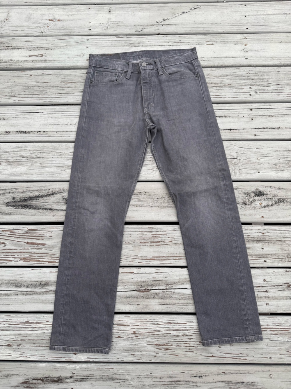 Levi's Men's Gray Slim Straight Jeans 513